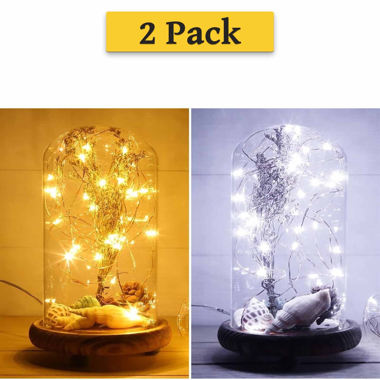 Fairy Lights Battery Operated Mini String Lights Copper Wire Twinkle Lights